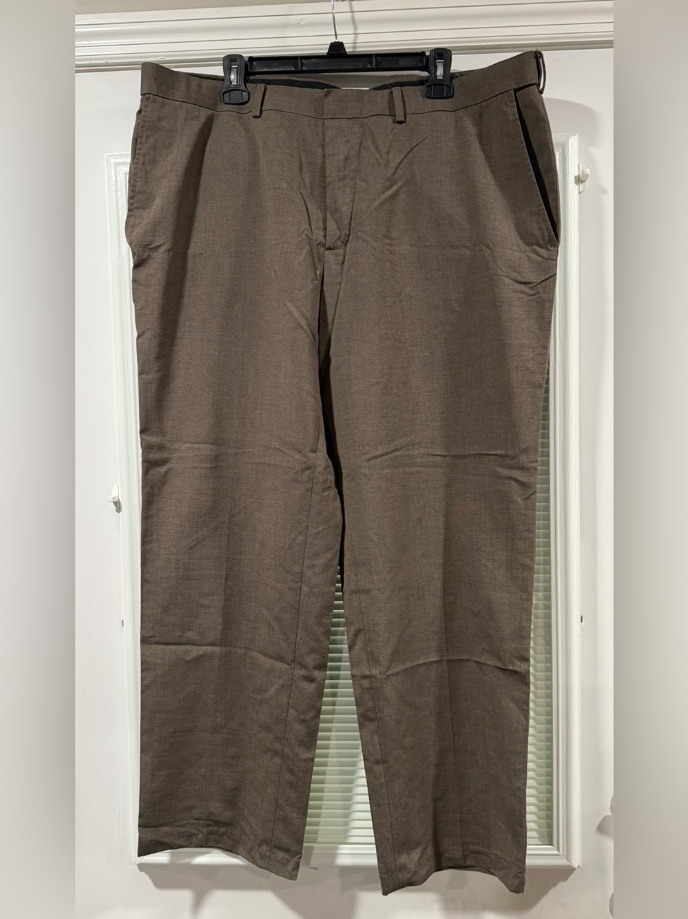 Saddlebred Men’s Gray Dress Pants 40W x 30L Flat Front